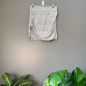 Grey Heathered Mini Skirt